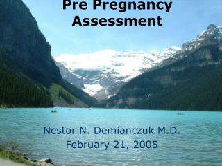 Pre Pregnancy Assessment