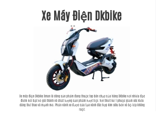 Xe Máy Điện Dkbike Xman