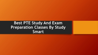 Best PTE Study And Exam Preparation Classes By Study Smart