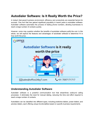 Autodialer Software_ Is It Really Worth the Price