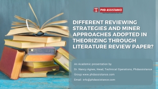 An analysis of different literature review in research and mining strategies