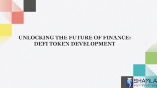 Defi token development