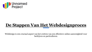 De Stappen Van Het Webdesignproces