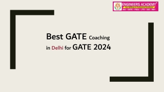 Which institute is best for GATE coaching in Delhi