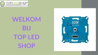 Dimmers voor LED verlichting bespaart Elektrisch verbruik.