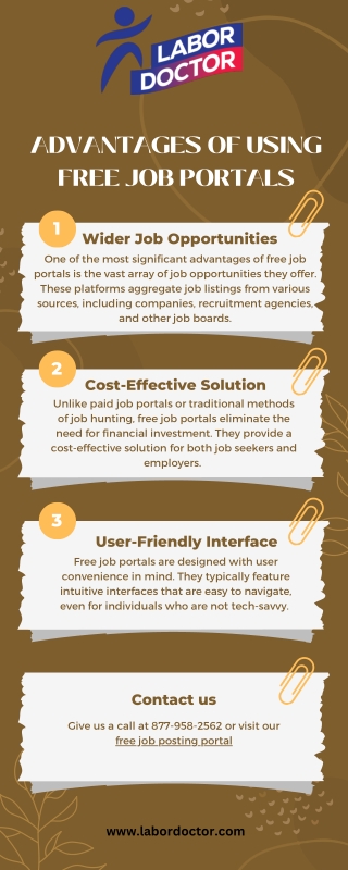 Advantages of Using Free Job Portals