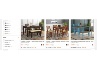 Buy 4 Seater Dining Table Sets Online Shop at Woodenstreet