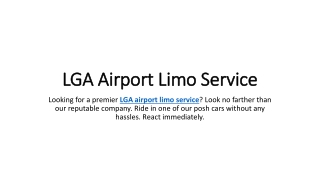 LGA Airport Limo Service