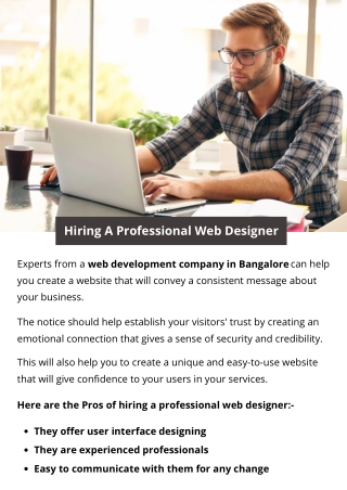 Hiring A Professional Web Designer