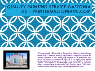 Quality Painting Service Gastonia NC - paintergastonianc.com
