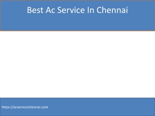 Best Ac Service In Chennai