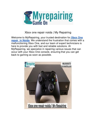 Xbox one repair noida