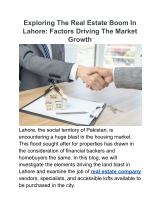 Exploring The Real Estate Boom In Lahore_ Factors Driving The Market Growth
