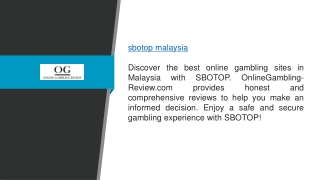 Sbotop Malaysia Onlinegambling-review.com