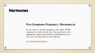 Pcos Symptoms Pregnancy | Hermones.in
