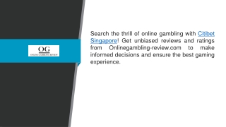 Citibet Singapore Onlinegambling-review.com