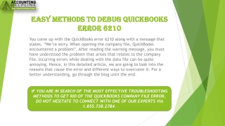 The Best Ever Solution for QuickBooks Error 6210