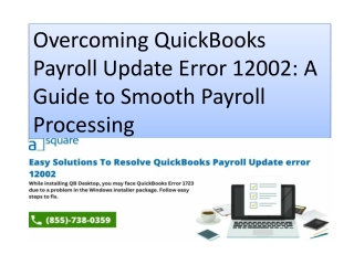 Overcoming QuickBooks Payroll Update Error 12002: A Guide to Smooth Payroll Proc