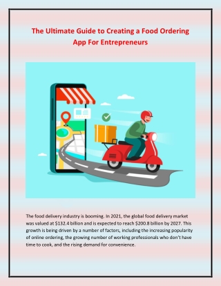 The Ultimate Guide to Creating a Food Ordering App