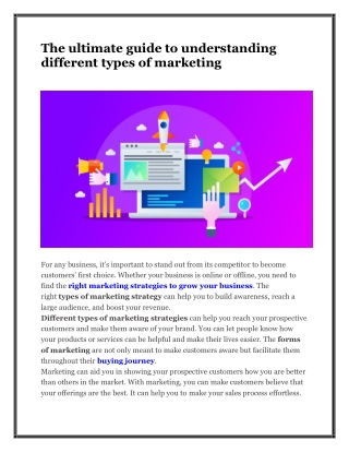 The ultimate guide to understanding different types of marketing