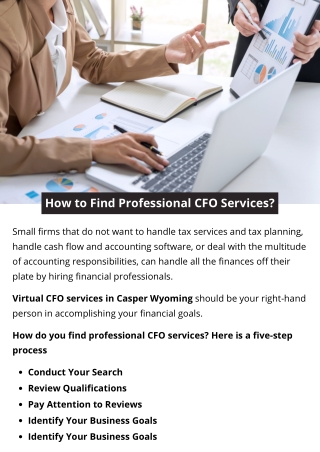 How to Find Professional CFO Services?