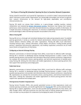 The Power of Peering DB Unleashed Opening the Door to Seamless Network Cooperation.docx
