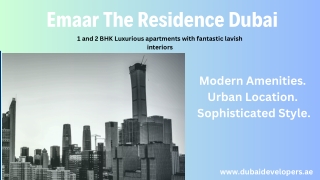 Emaar The Residence Dubai E-Brochure