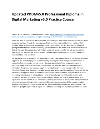 PDDMv5.0 Professional Diploma in Digital Marketing v5.0