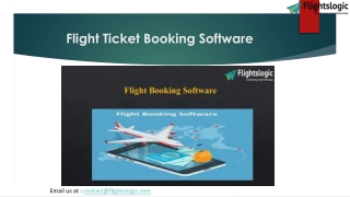 Flight Ticket Booking Software