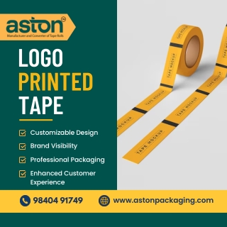 Logo printed Tapes in Chennai - Aston Packaging