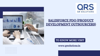 Salesforce PDO (Product Development Outsourcers) | QR Solutions Pvt Ltd