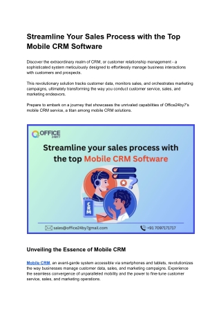 Streamline Your Sales Process with the Top Mobile CRM Software (1)