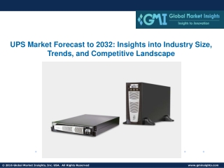 UPS Market Forecast to 2032: Insights into Industry Size, Trends, Forecast 2032
