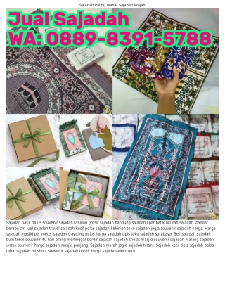 088ᑫ_83ᑫl_5ᜪ88 (WA) Sajadah Souvenir Sajadah Empuk Tebal