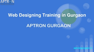 Web Designing Training in Gurgaon