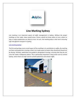 Parking Line Marking - Dolphin Line Marking