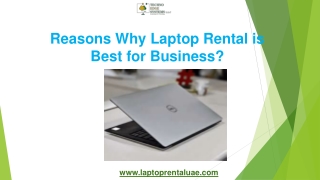 Reasons Why Laptop Rental is Best for Business