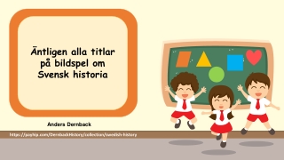 Titlar svensk historia bildspel