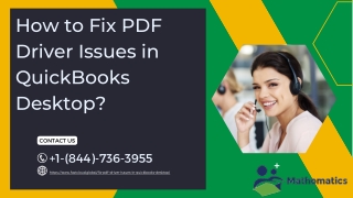 A Comprehensive Guide to Fixing PDF Driver Issues in QuickBooks Desktop