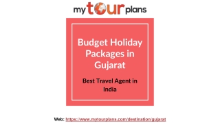 Budget Holiday Packages in Gujarat