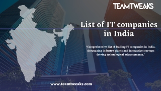 List of IT companies in India