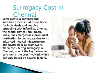 Surrogacy Cost in Chennai