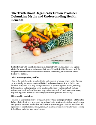 The Truth about Organically Grown Produce Debunking Myths and Understanding Health Benefits