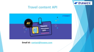 Travel content API