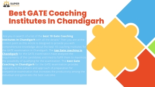 Best GATE Coaching Institutes In Chandigarh (1)