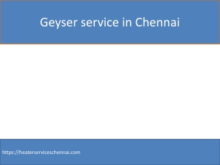 Geyser service in Chennai