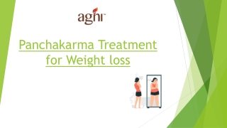 panchakarma treatment for weight loss