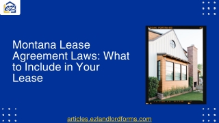 Montana Lease Agreements: Must-Have Inclusions for Legal Compliance