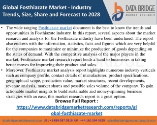 Fosthiazate Market- Agricultural & Animal feed