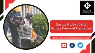 Buying Guide of Stihl Battery Powered Equipment